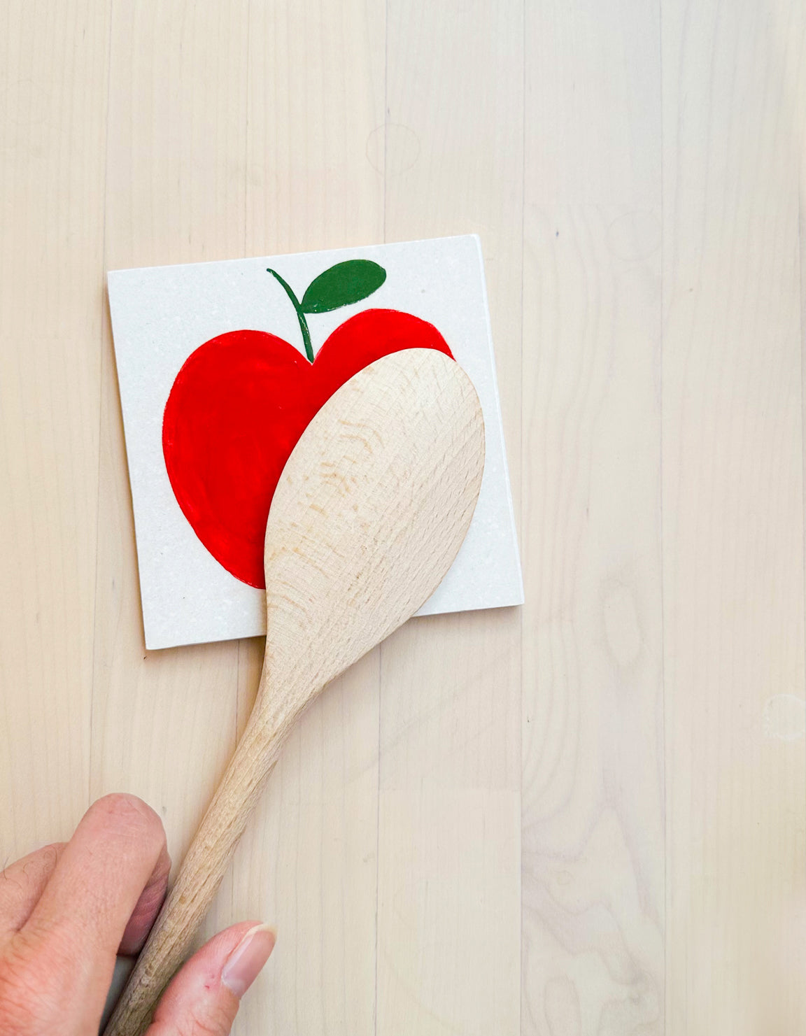 Apple Tile Spoon Rest / Wall Art