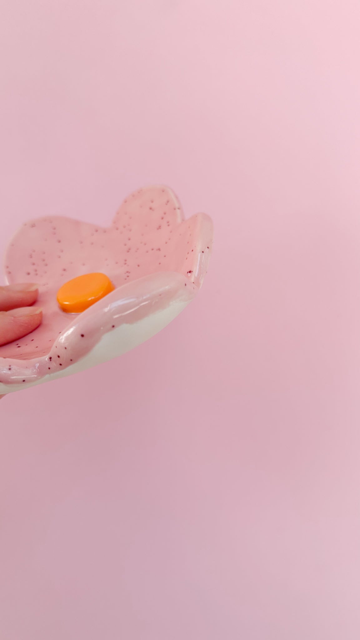 Pink Flower Spoon Rest