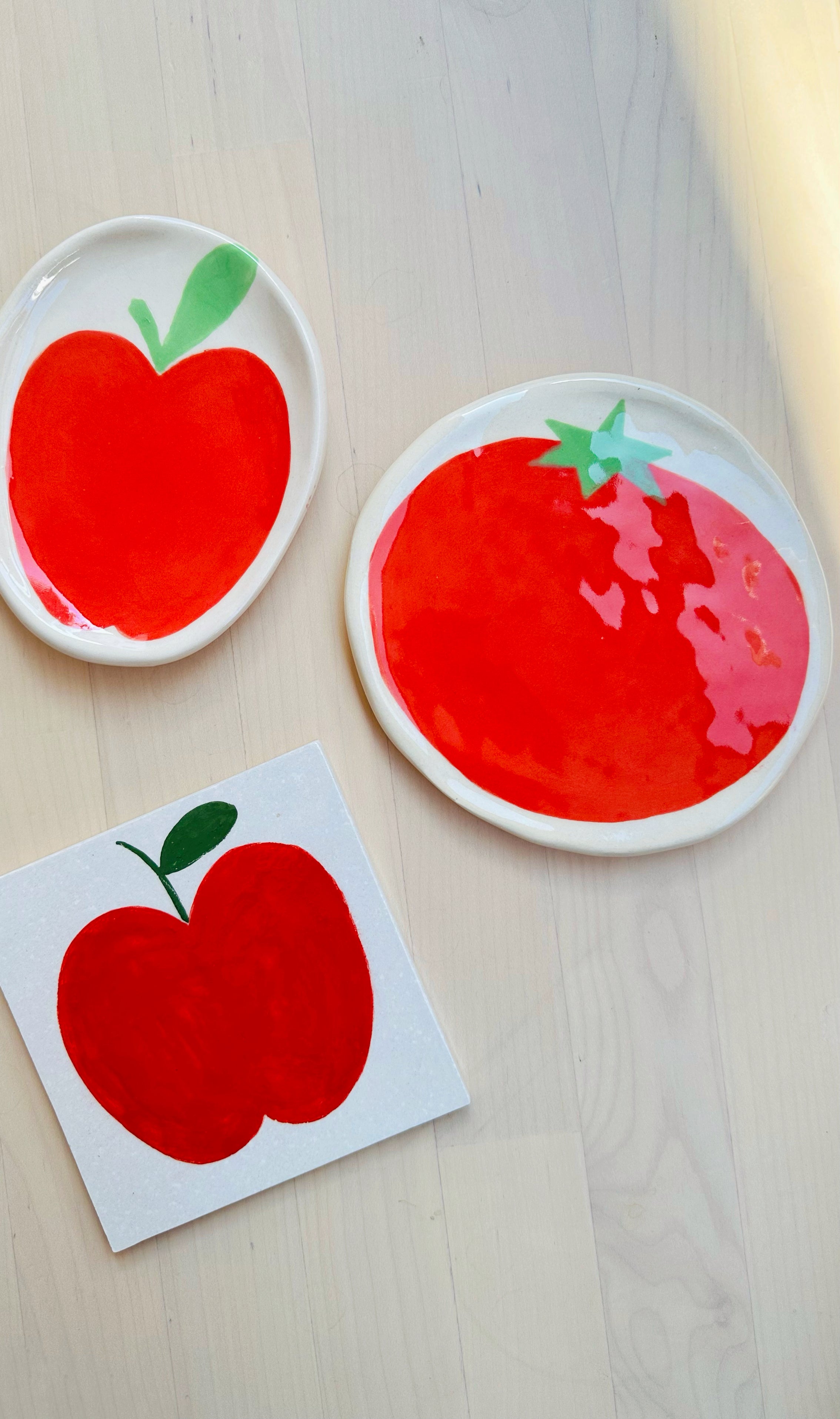 Apple Tile Spoon Rest / Wall Art