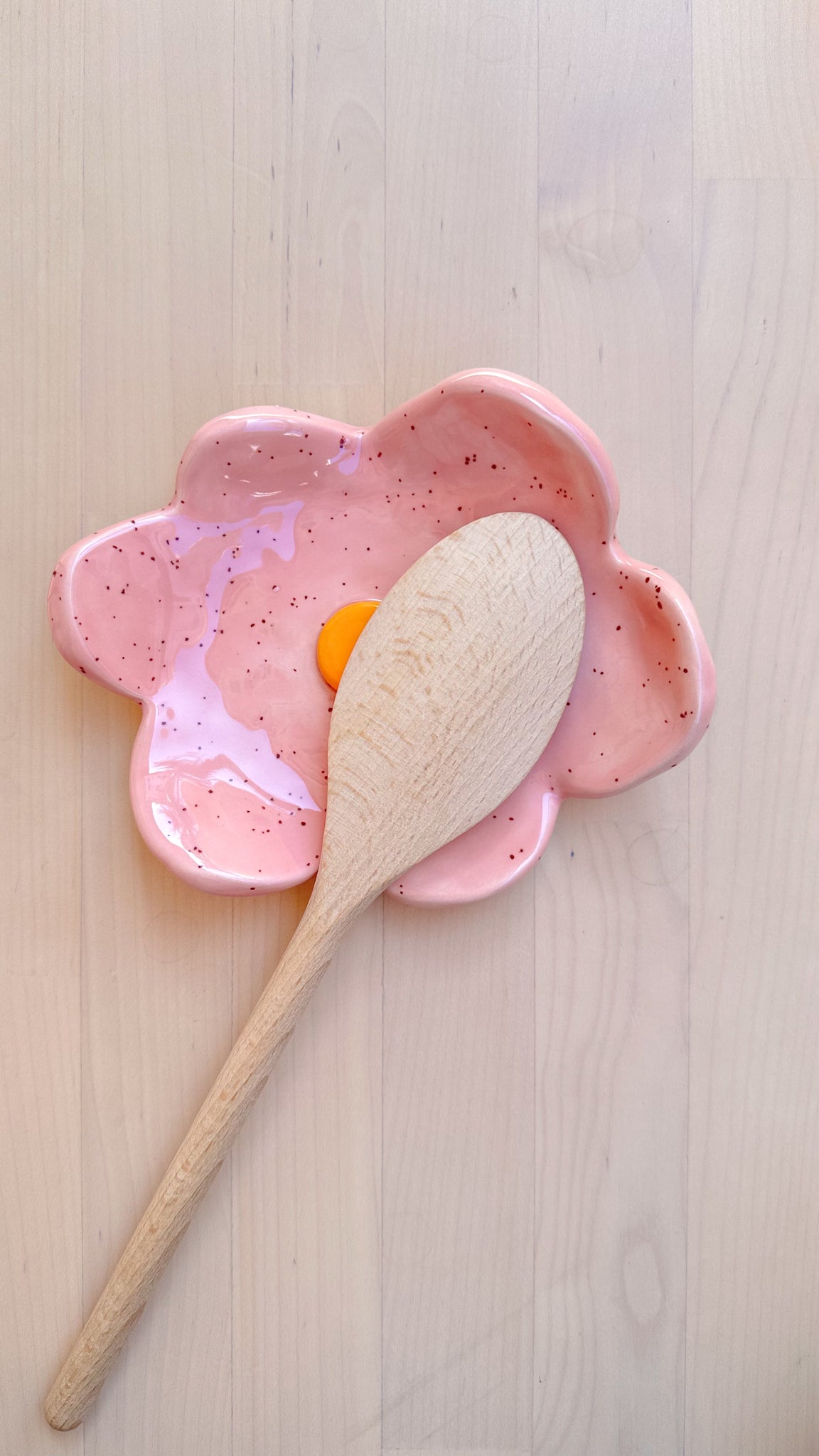 Pink Flower Spoon Rest