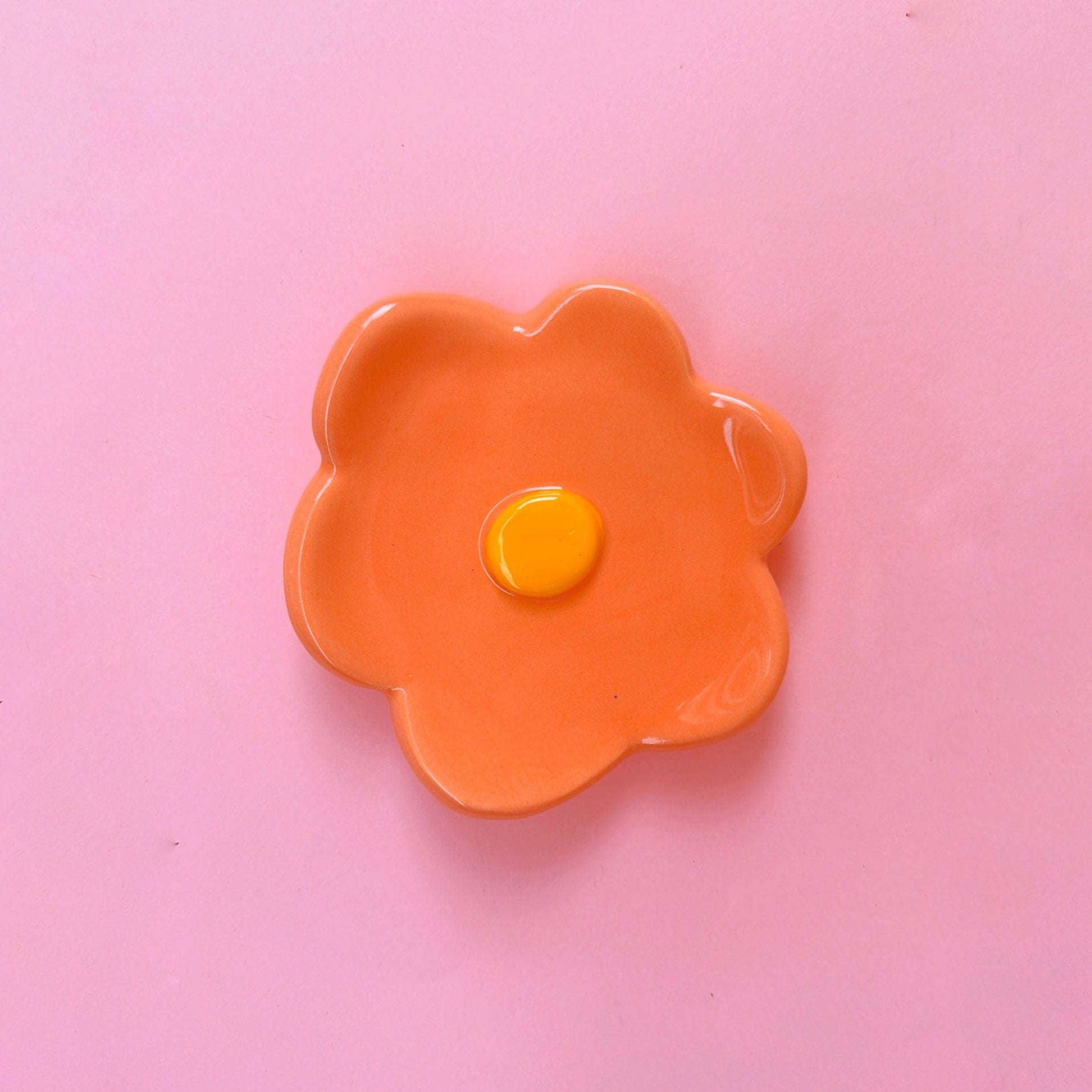 Hand Made Pink Flower Spoon Rest Spoon Holder