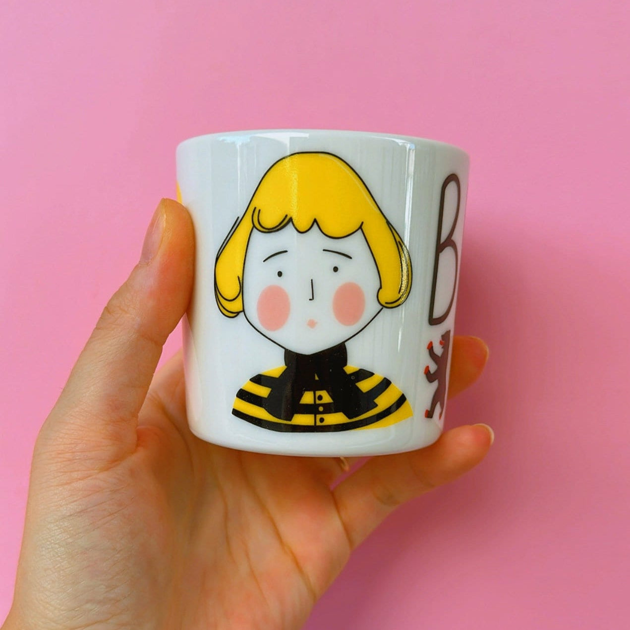 Berliner Porcelain Mug | Locals Collection Berlin City Coffee Cup | Original Design Fine Porcelain Aesthetic Kitchenware