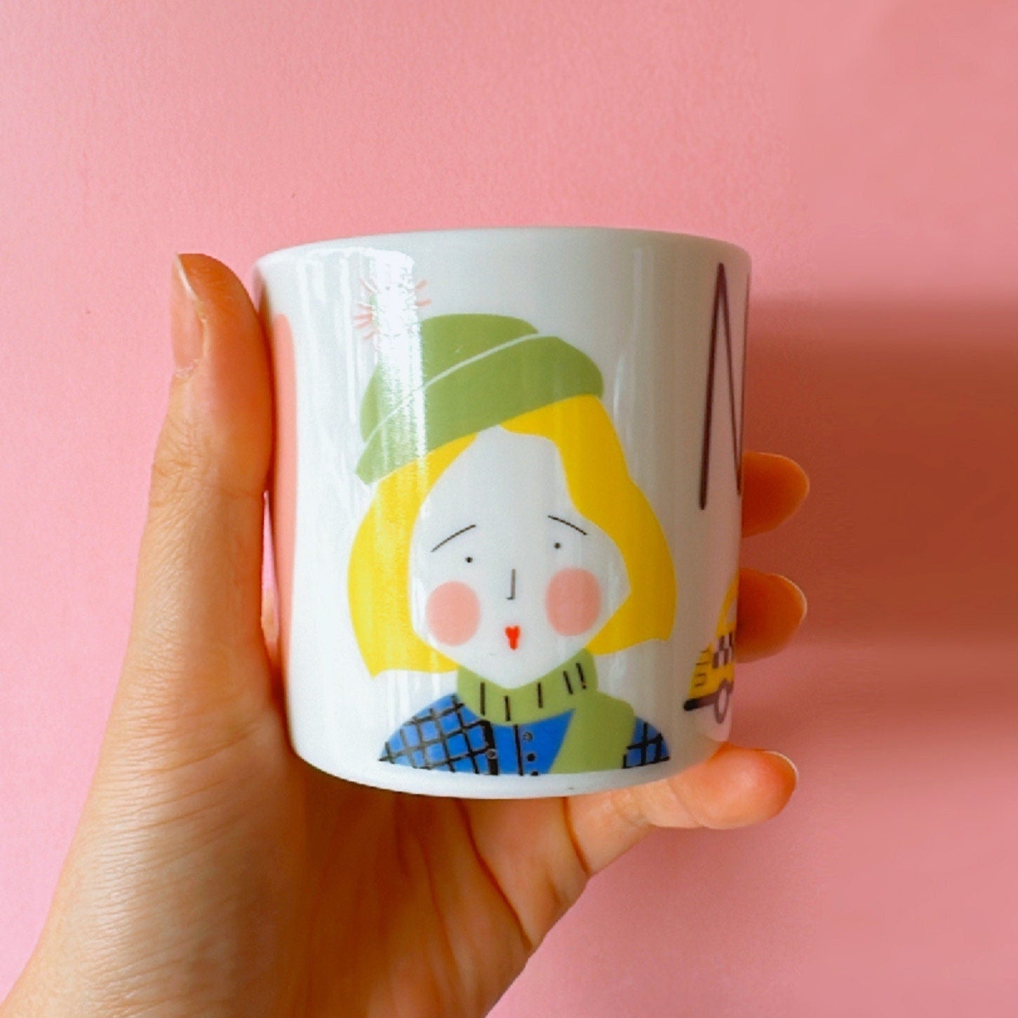 New Yorker Porcelain Mug | Locals Collection New York City Fine Porcelain Coffee Cup | Original Design Aesthetic Kitchenware