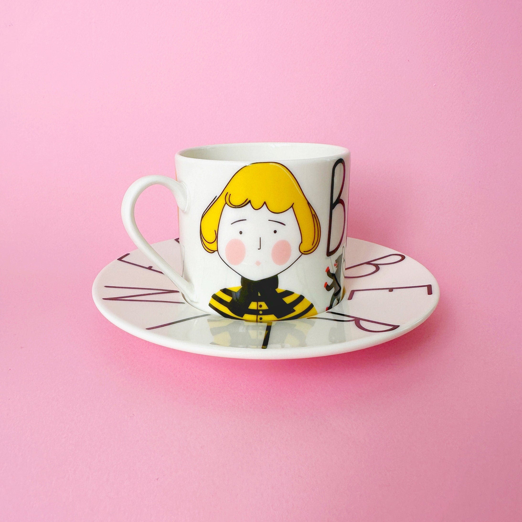 Berliner Coffee Mug Set | Locals Collection Berlin City Fine Porcelain Tea Set, Original Design Aesthetic Kitchenware