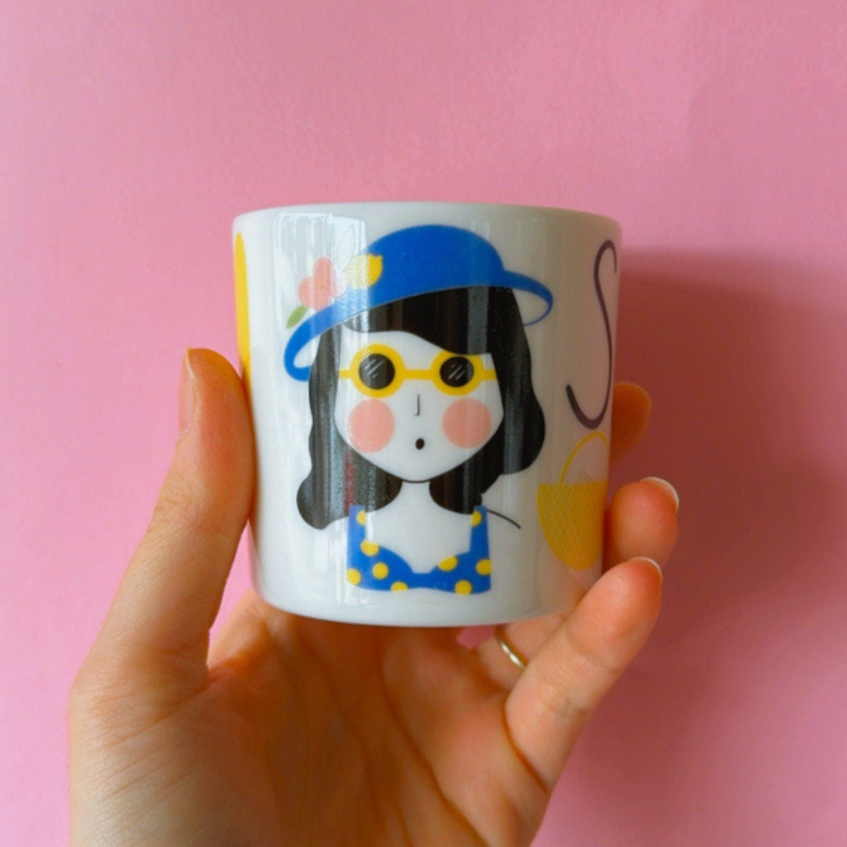 Sicilian Porcelain Mug | Locals Collection Sicily City Coffee Cup, Original Design Aesthetic Kitchenware