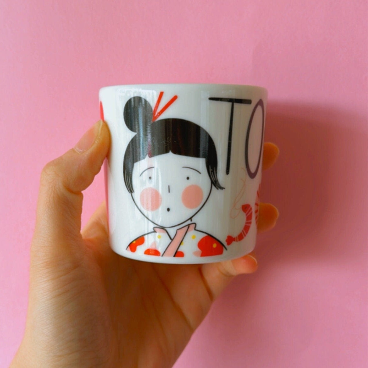 Tokyomon Porcelain Mug | Locals Collection Tokyo City Fine Porcelain Coffee Cup, Unique Design Japanophile Kitchenware