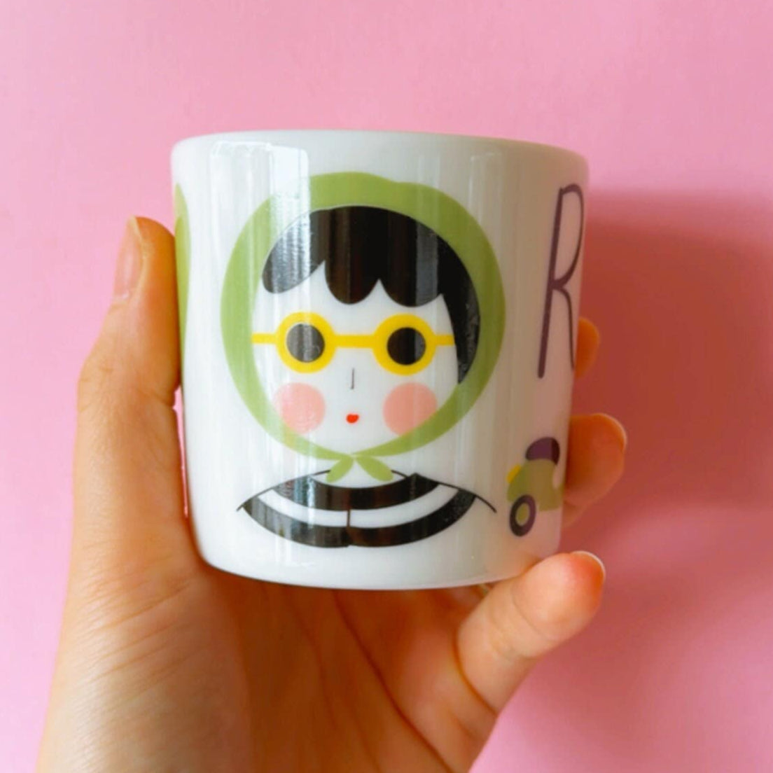 Roman Porcelain Mug | Locals Collection Rome City Fine Porcelain Coffee Cup | Original Design Aesthetic Kitchenware