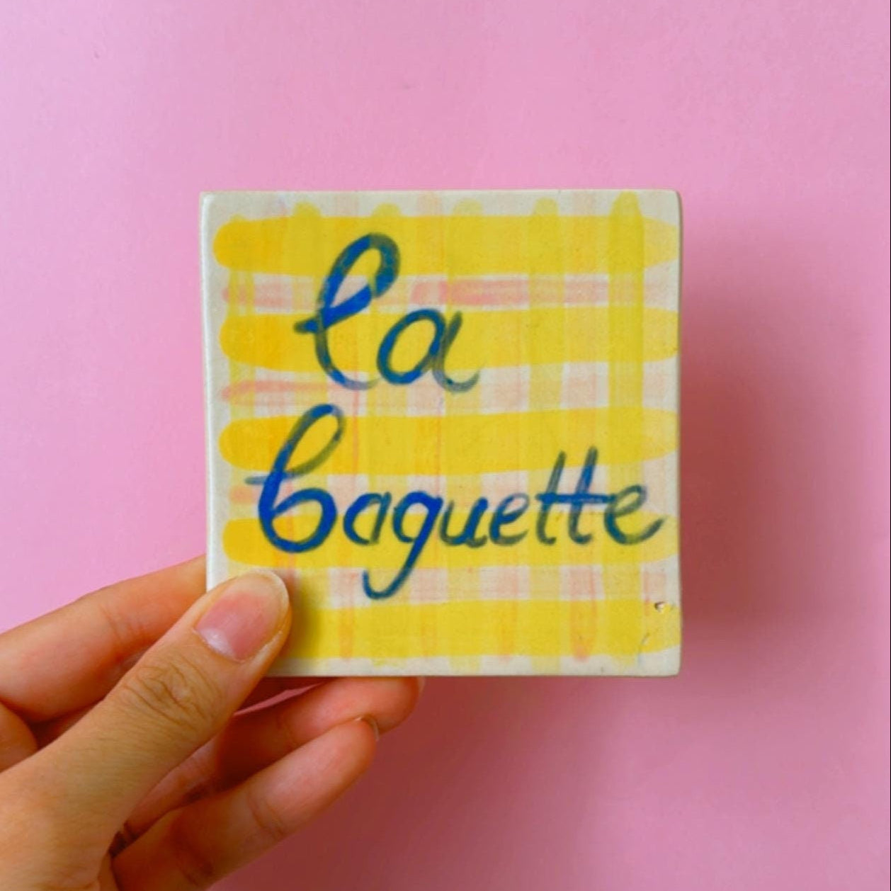 Le Baguette Spoon Rest | Handmade Ceramic Aesthetic Design Spoon Holder, Unique Wall Art